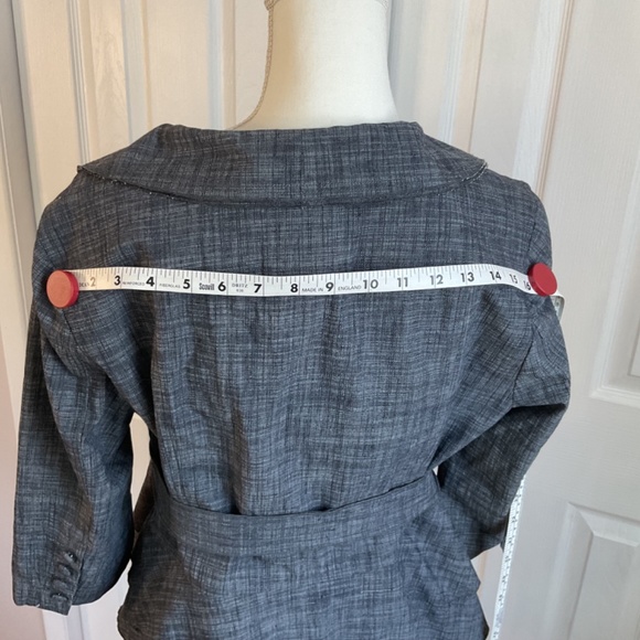 Women’s Acorn Cotton Crop Sleeve Blouse/Jacket, Denim Color,  SZ XL - Picture 7 of 11